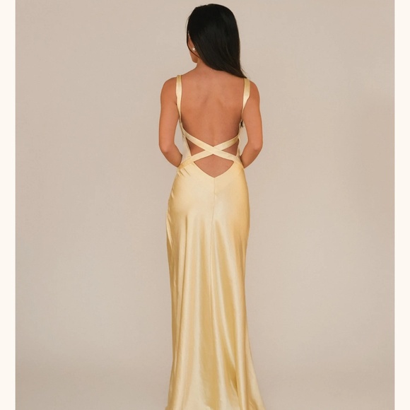 CryBaby Andie Dress in Butter Yellow - Picture 2 of 4